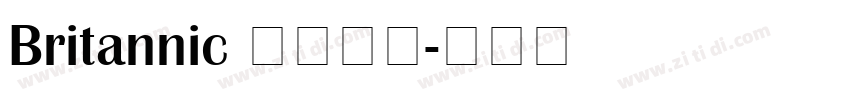 Britannic 标准粗体字体转换